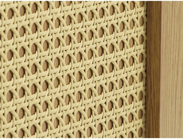Nízka komoda v dekore duba v prírodnej farbe 140x80 cm Pensacola – Unique Furniture