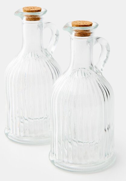 Sinsay - Rebrované dávkovače na olivový olej 2 pack - clear