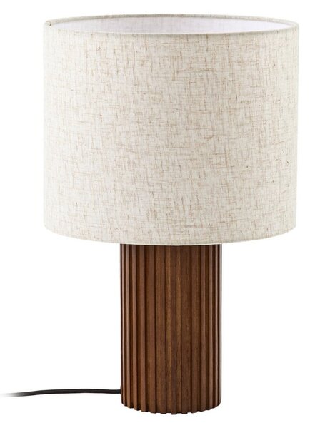 Stolové Lampa Lindby, Kimiko, Drevo, Obývacia izba, Tkanina / Textil, Škandinávsky