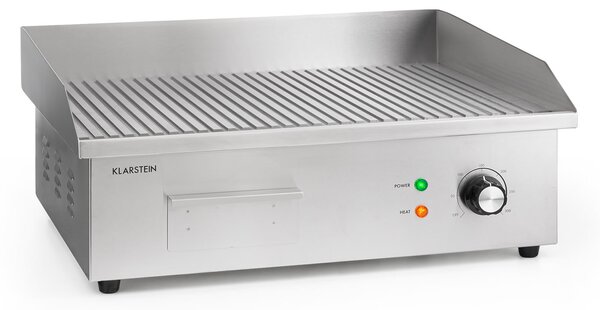Klarstein Grillmeile 3000R, elektrický gril, 3000 W, grilovacia platňa 54,5 x 35 cm, rebrovaný