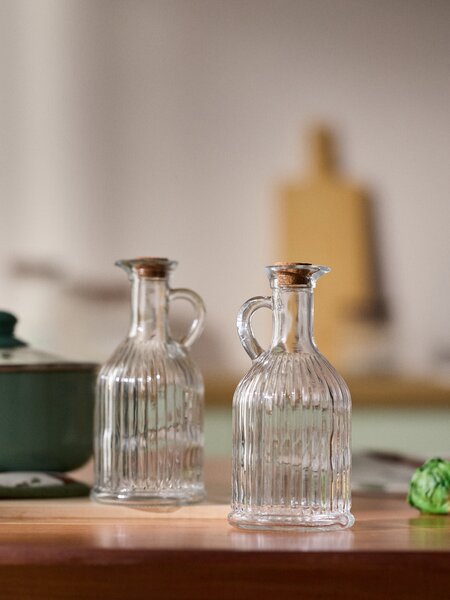 Sinsay - Rebrované dávkovače na olivový olej 2 pack - clear
