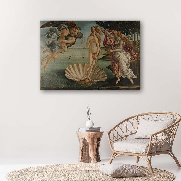 Obraz na plátne Zrodenie Venuše - Sandro Botticelli, reprodukcia Rozmery: 60 x 40 cm