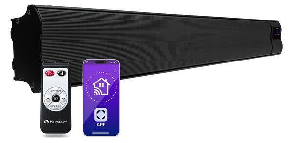 Blumfeldt Cosmic Beam Smart 30, infračervený ohrievač, 3000 W, ovládanie cez aplikáciu, čierny