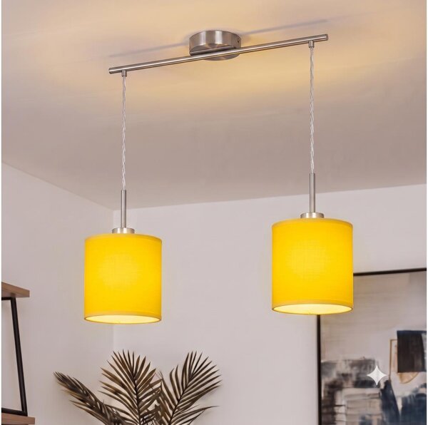 Brilagi - LED luster na lanku NUBILA 2xE27/60W/230V žltý