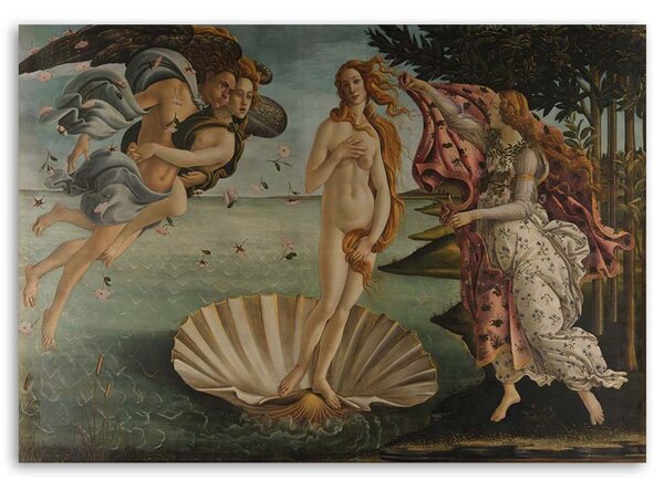 Obraz na plátne Zrodenie Venuše - Sandro Botticelli, reprodukcia Rozmery: 60 x 40 cm