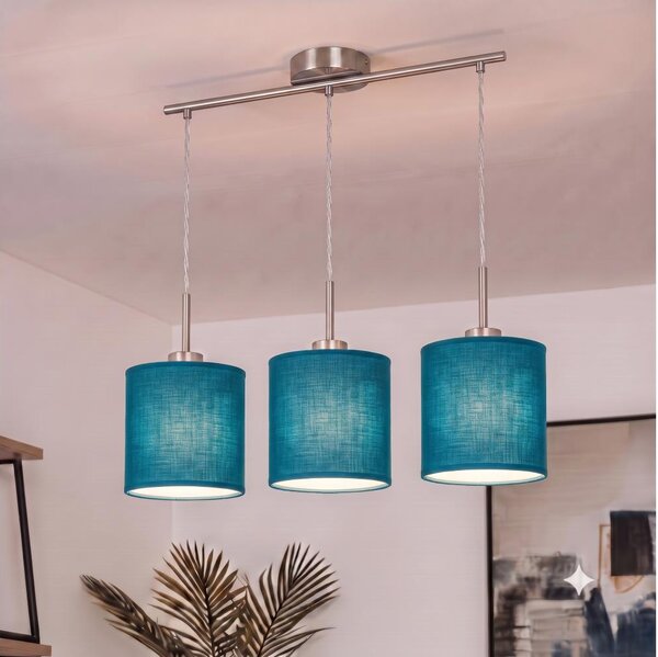 Brilagi - LED závesné svietidlo na lanku NUBILA 3xE27/60W/230V tmavomodrá