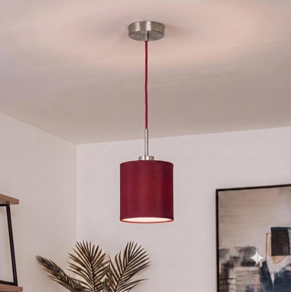 Brilagi - LED luster na lanku NUBILA 1xE27/60W/230V priemer 14 cm pompejská červená