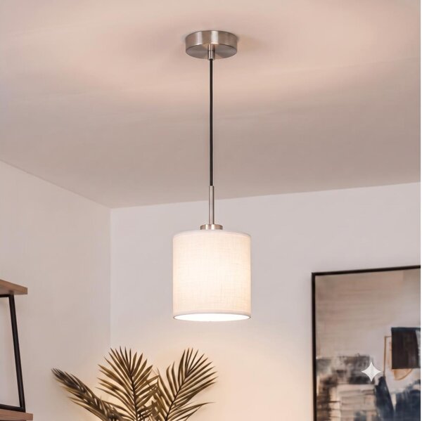 BRILAGI - LED luster na lanku NUBILA 1xE27/60W/230V pr. 14 cm čierna/biela