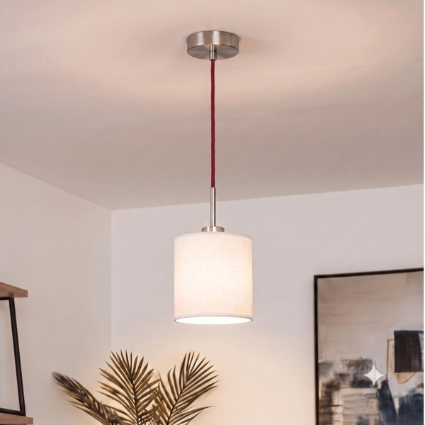 Brilagi - LED luster na lanku NUBILA 1xE27/60W/230V pr. 14 cm červená/biela