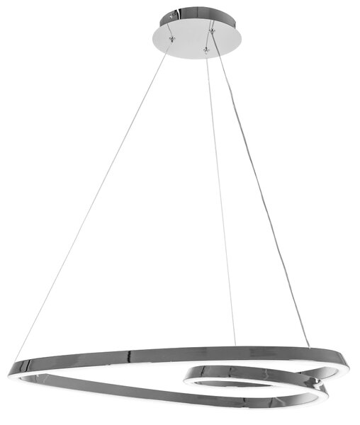 Toolight Toolight, Moderné LED stropné svietidlo + diaľkové ovládanie APP7798-cp, chróm, OSW-05503
