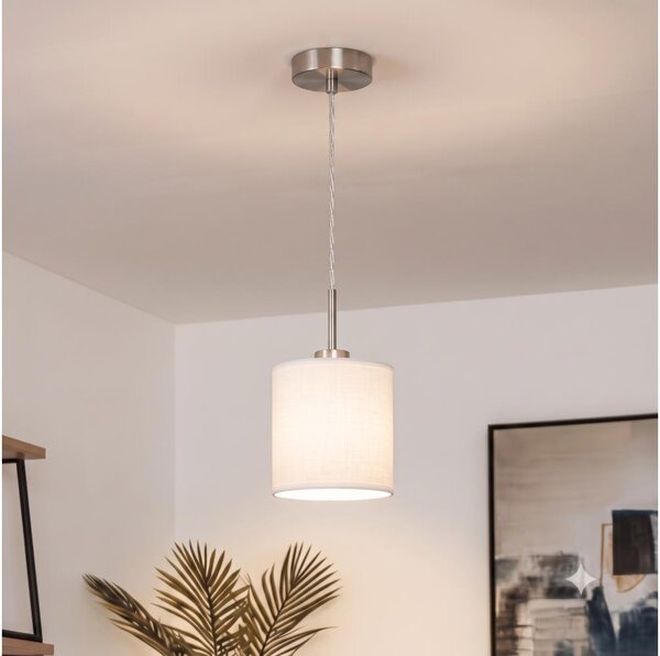 Brilagi - LED luster na lanku NUBILA 1xE27/60W/230V pr. 14 cm biela