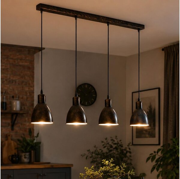 Brilagi - LED luster na lanku RIDDY 4xE27/60W/230V medená/patina
