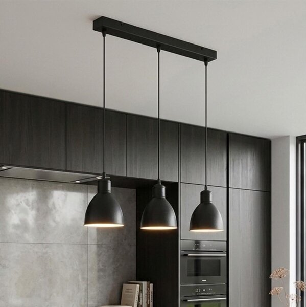 Brilagi - LED luster na lanku RIDDY 3xE27/60W/230V čierna