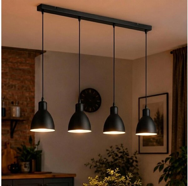 Brilagi - LED luster na lankách RIDDY 4xE27/60W/230V čierna
