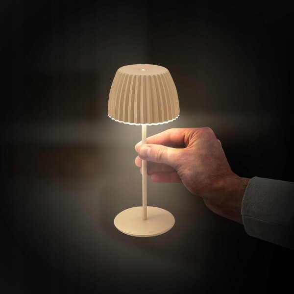 Briloner 7552-011 - LED stmievateľná nabíjacia vonkajšia stolná lampa MINI LED/1,5W/5V IP44