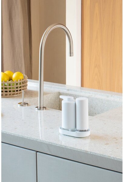 Biely plastový stojan na umývacie prostriedky SinkStyle – Brabantia