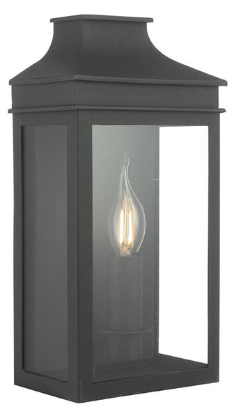 Där Lighting VAP5222 - Vonkajšie nástenné svietidlo VAPOUR 1xE14/60W/230V IP44 čierna