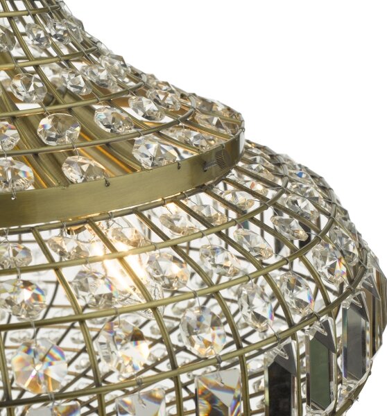 Där Lighting ASM0675 - Luster na reťazi ASMARA 6xE14/40W/230V mosadz