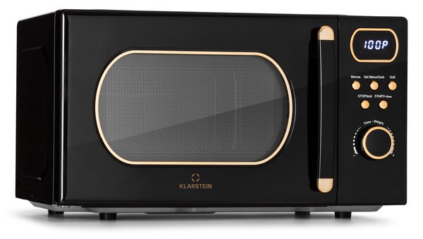 Klarstein Julieta, mikrovlnná rúra s grilom, 20 l, 700/800 W, Ø 25,5 cm, 8 programov