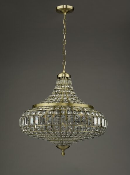 Där Lighting ASM0675 - Luster na reťazi ASMARA 6xE14/40W/230V mosadz