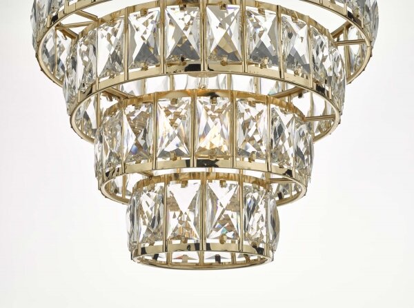 Där Lighting CER0135 - Luster na reťazi CERYS 1xE27/60W/230V zlatý