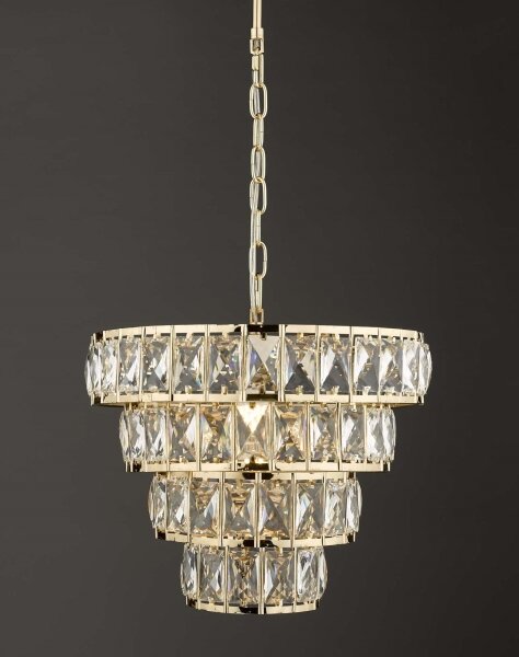 Där Lighting CER0135 - Luster na reťazi CERYS 1xE27/60W/230V zlatý