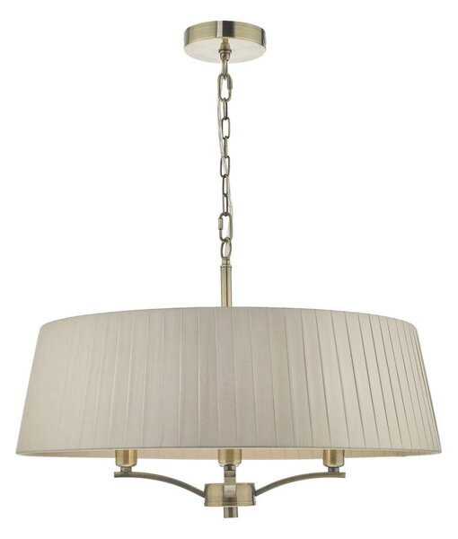 Där Lighting CRI0429 - Luster na reťazi CRISTIN 4xE14/40W/230V mosadz/taupe