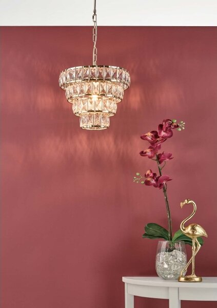 Där Lighting CER0135 - Luster na reťazi CERYS 1xE27/60W/230V zlatý