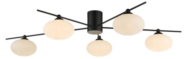 Där Lighting JAS5422 - Prisadené stropné svietidlo JASPER 5xG9/25W/230V čierne