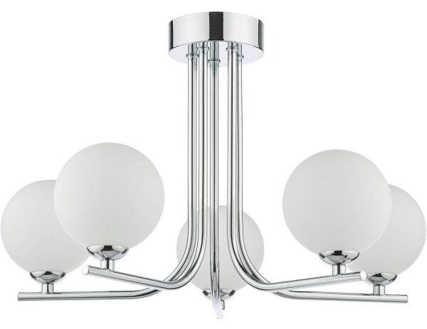 Där Lighting CRA5450-02 - Luster na tyči CRADLE 5xG9/25W/230V lesklý chróm