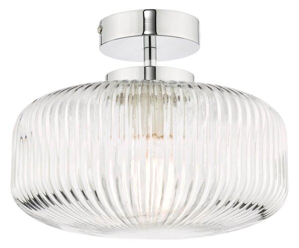 Där Lighting RIV5208 -Kúpeľňové prisadené stropné svietidlo RIVA 1xE27/60W/230V IP44 chróm