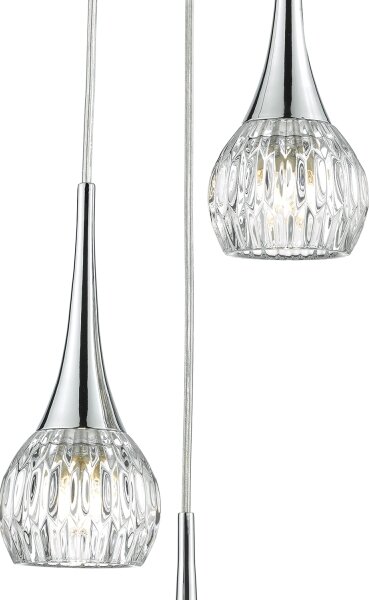 Där Lighting LYA0350 - Závesný luster na lanku LYALL 3xG9/40W/230V lesklý chróm