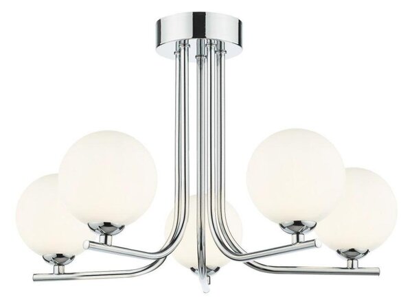Där Lighting CRA5450-02 - Luster na tyči CRADLE 5xG9/25W/230V lesklý chróm