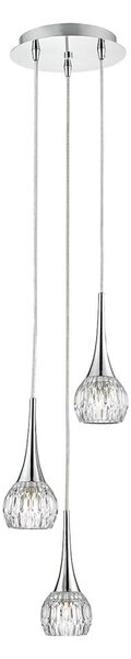 Där Lighting LYA0350 - Závesný luster na lanku LYALL 3xG9/40W/230V lesklý chróm