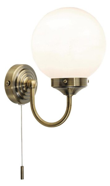 Där Lighting BAR0775 - Kúpeľňové nástenné svietidlo BARCLAY 1xE14/40W/230V IP44 mosadz