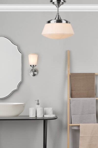Där Lighting CAD0150 - Kúpeľňové prisadené svietidlo CADEN 1xE27/60W/230V IP44 lesklý chróm
