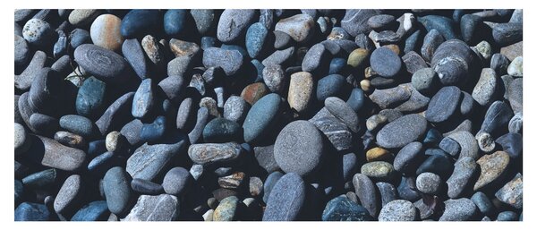 Obraz plážových kamienkov (120x50 cm)