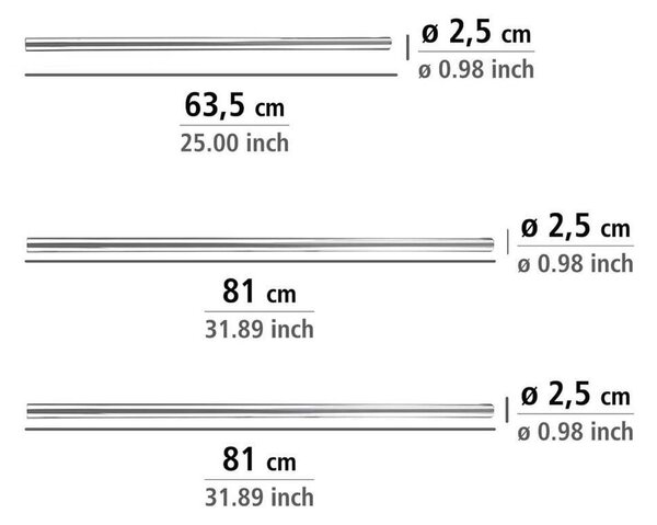 Univerzálna rohová tyč na sprchový záves Wenko Shower Curtain Rod
