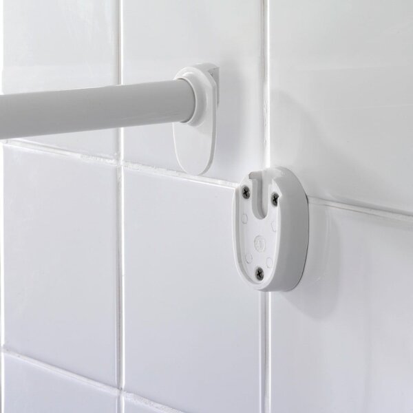 Univerzálna rohová tyč na sprchový záves Wenko Shower Curtain Rod