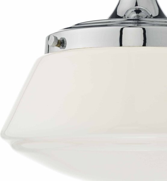 Där Lighting CAD0150 - Kúpeľňové prisadené svietidlo CADEN 1xE27/60W/230V IP44 lesklý chróm