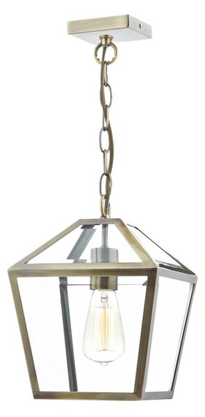 Där Lighting CHU0175 - Luster na reťazi CHURCHILL 1xE27/60W/230V mosadz