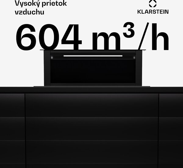 Klarstein Royal Flush Eco, digestor, 90 cm, 604 m³/h, A+