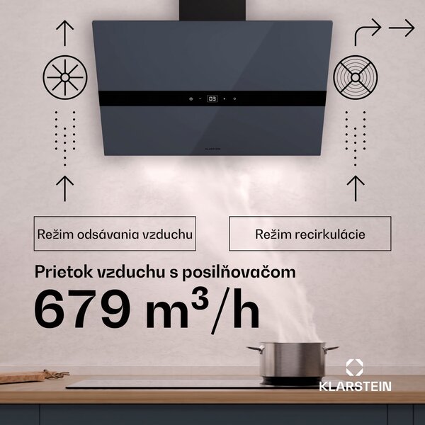 Klarstein WiFusion digestor, WiFi, LED, 680 m³/h, A++