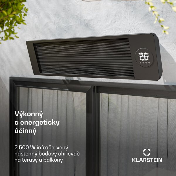 Blumfeldt Cosmic Beam infračervený nástenný ohrievač, pre exteriér, 5 až 50 stupňov, IP44, do 20 m²