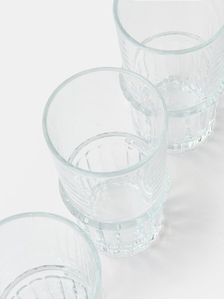 Sinsay - Súprava pohárov s tvarovaným dnom 4 pack - clear