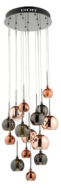 Där Lighting AUR1564 - Závesný luster na lane AURELIA 15xG4/10W/230V