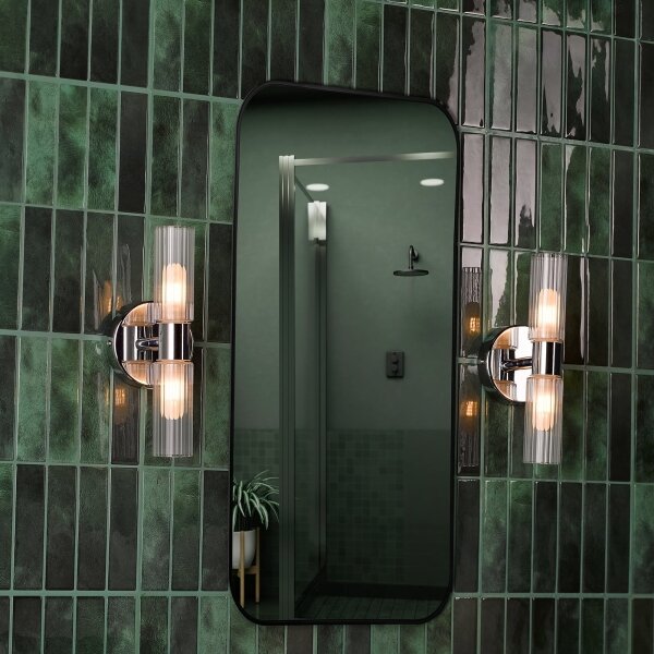 Där Lighting BOL0950 - Kúpeľňové nástenné svietidlo BOLTON 2xG9/5W/230V IP44 chróm