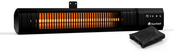 Blumfeldt Gold Bar Slim 2000 W sálavý ohrievač, 9 úrovní, funkcia WiFi, dotykové ovládanie, diaľkový ovládač, IP 65