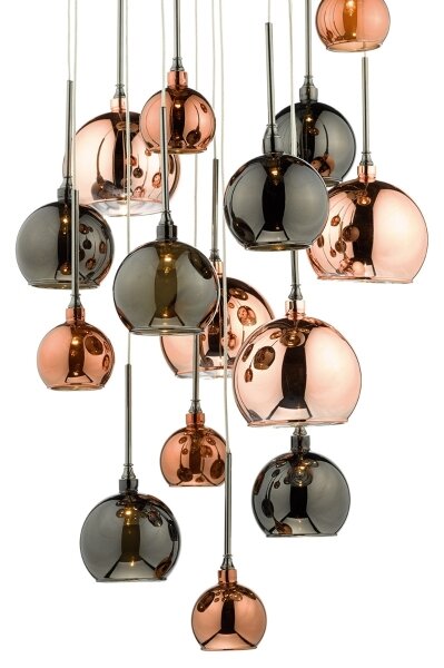Där Lighting AUR1564 - Závesný luster na lane AURELIA 15xG4/10W/230V