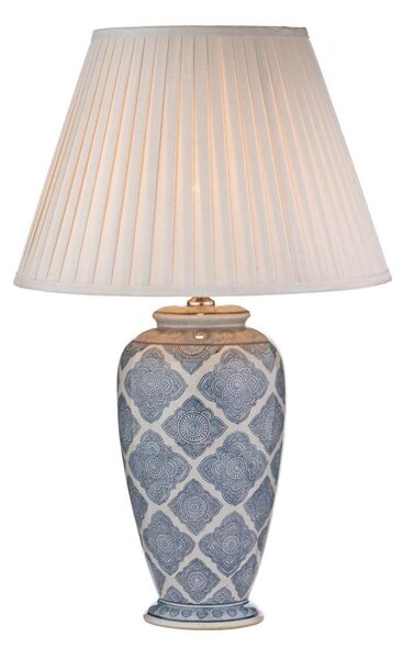 Där Lighting ELY4223 - Stolná lampa ELY 1xE27/60W/230V modrá